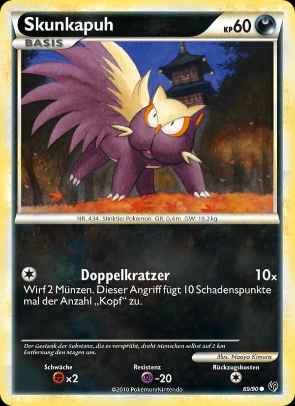Skunkapuh card in German