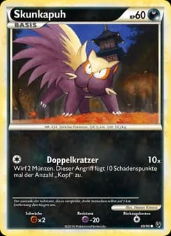 Skunkapuh card in German