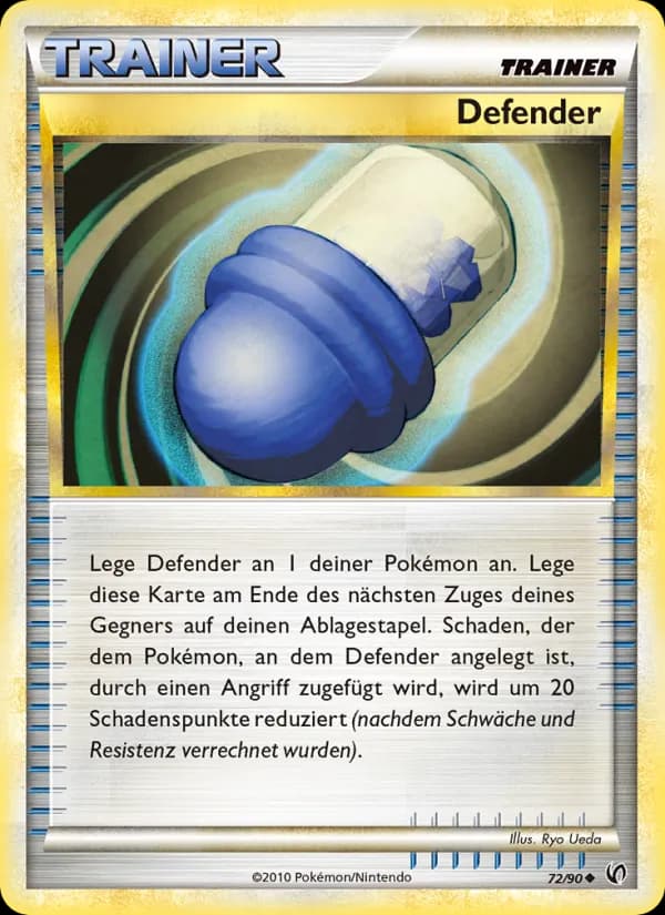 Defender card in German