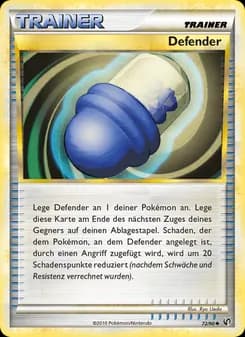 Defender card in German