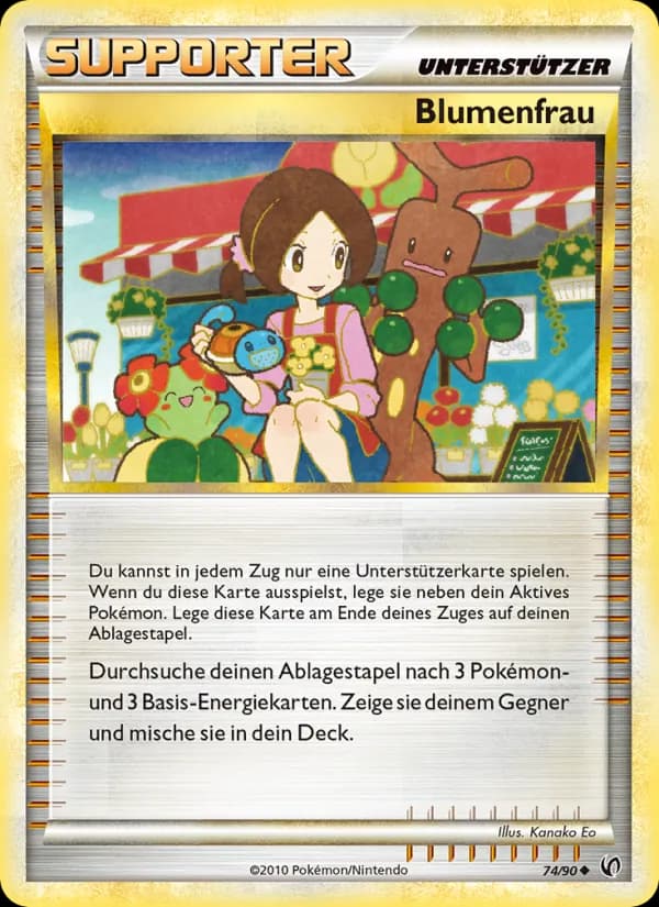 Blumenfrau card in German