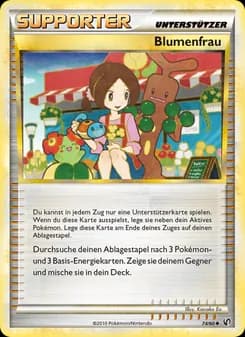 Blumenfrau card in German