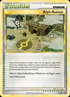 Alph-Ruinen card in German