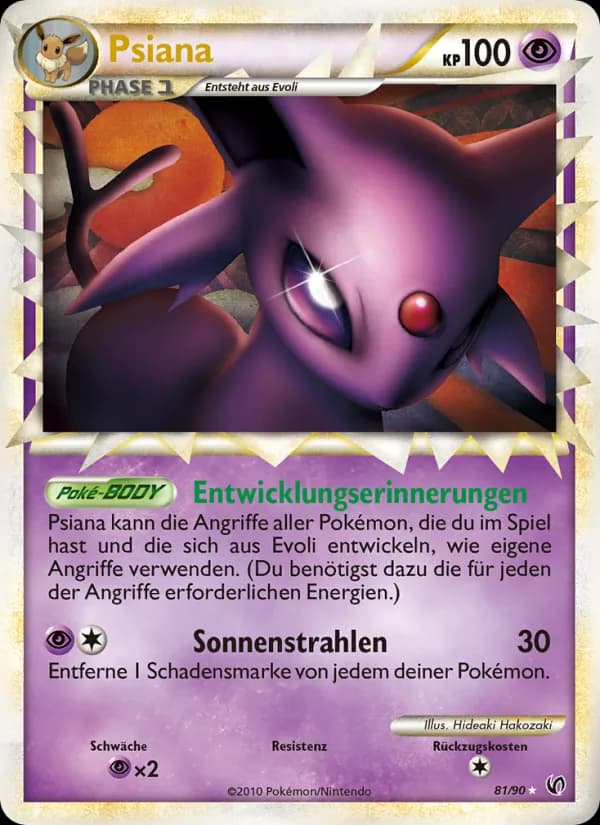 Psiana card in German