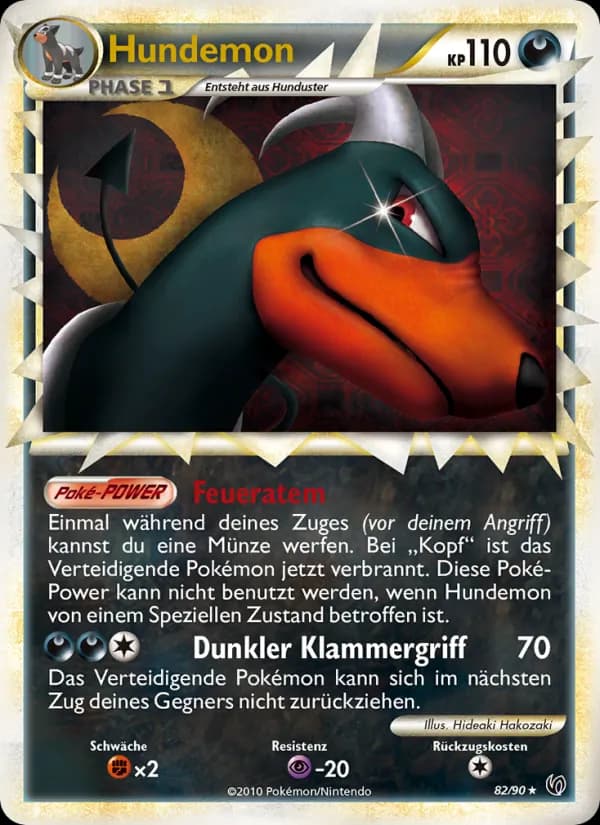 Hundemon card in German