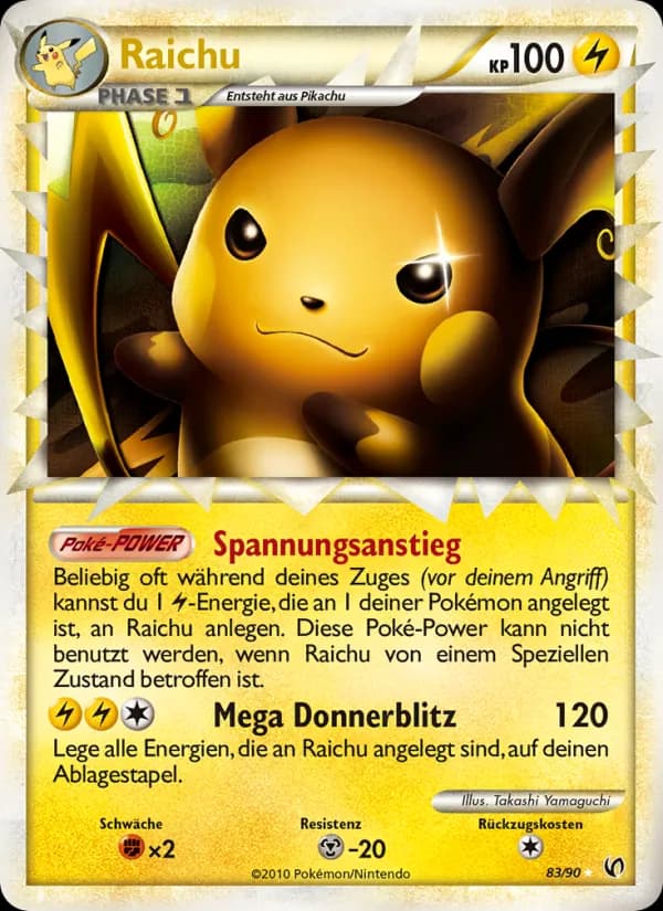 Raichu card in German