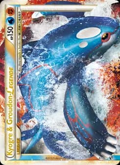 Kyogre & Groudon LEGENDE card in German