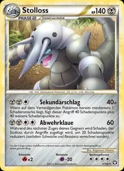 Stolloss card in German
