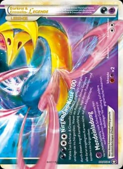 Darkrai & Cresselia LEGENDE card in German