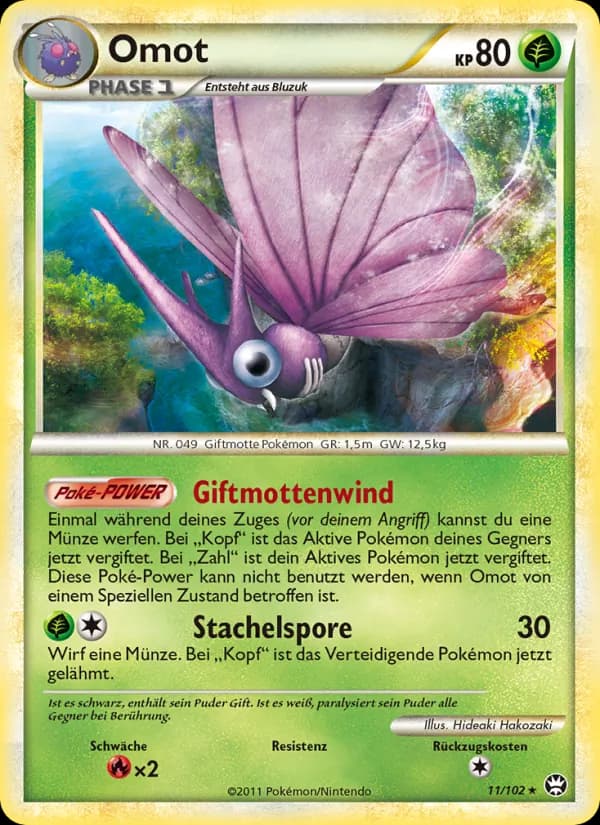 Omot card in German