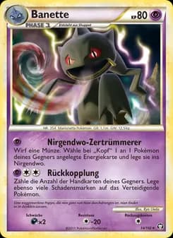 Banette card in German