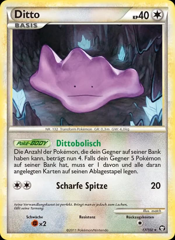 Ditto card in German