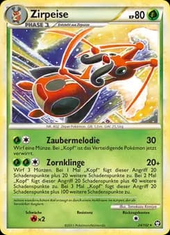 Zirpeise card in German