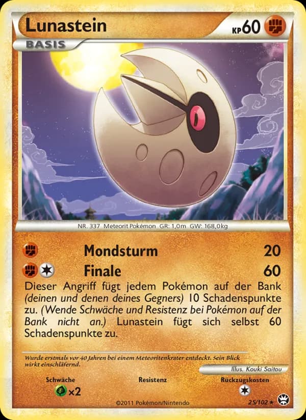 Lunastein card in German