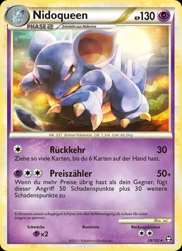Nidoqueen card in German