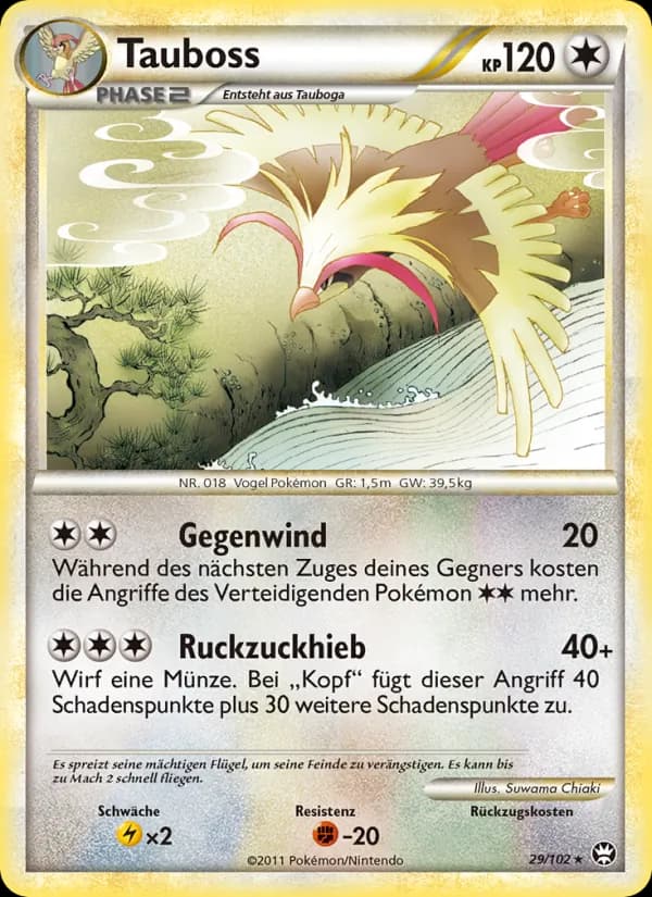 Tauboss card in German