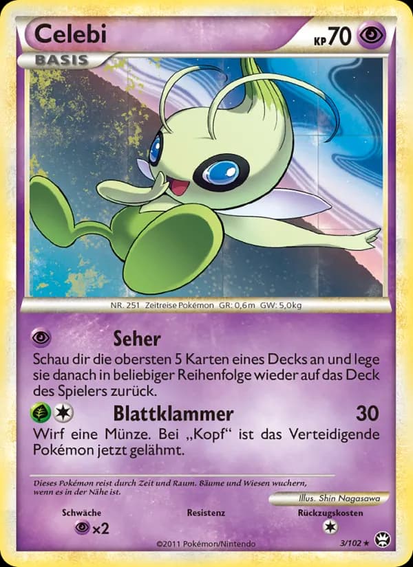 Celebi card in German