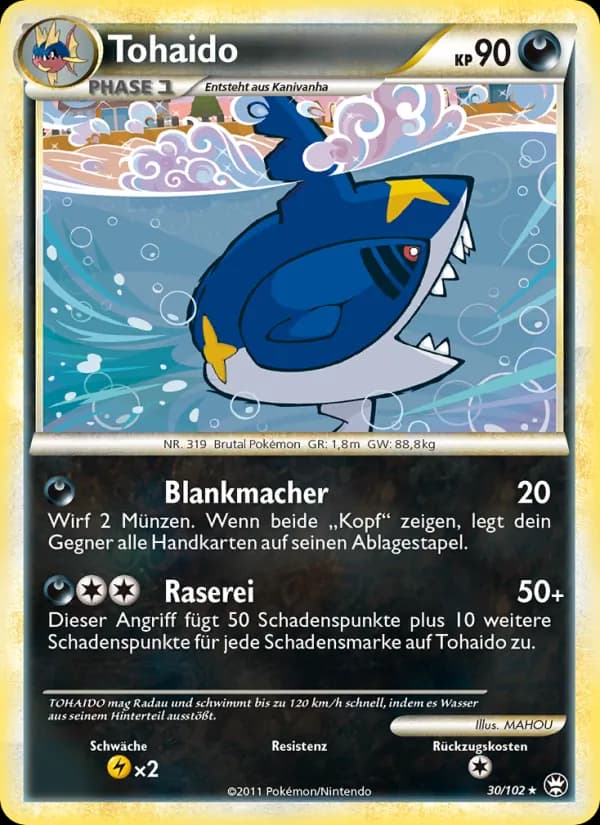Tohaido card in German