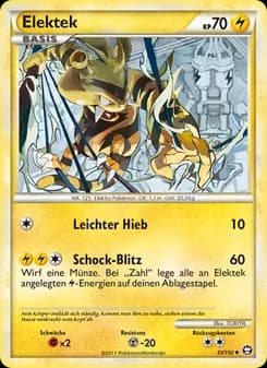 Elektek card in German