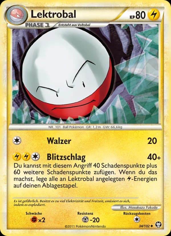 Lektrobal card in German