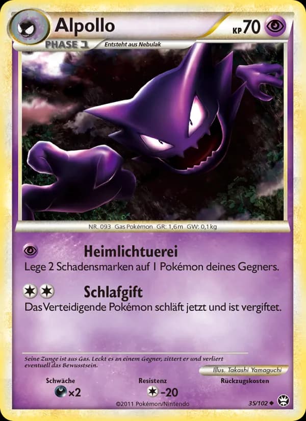 Alpollo card in German
