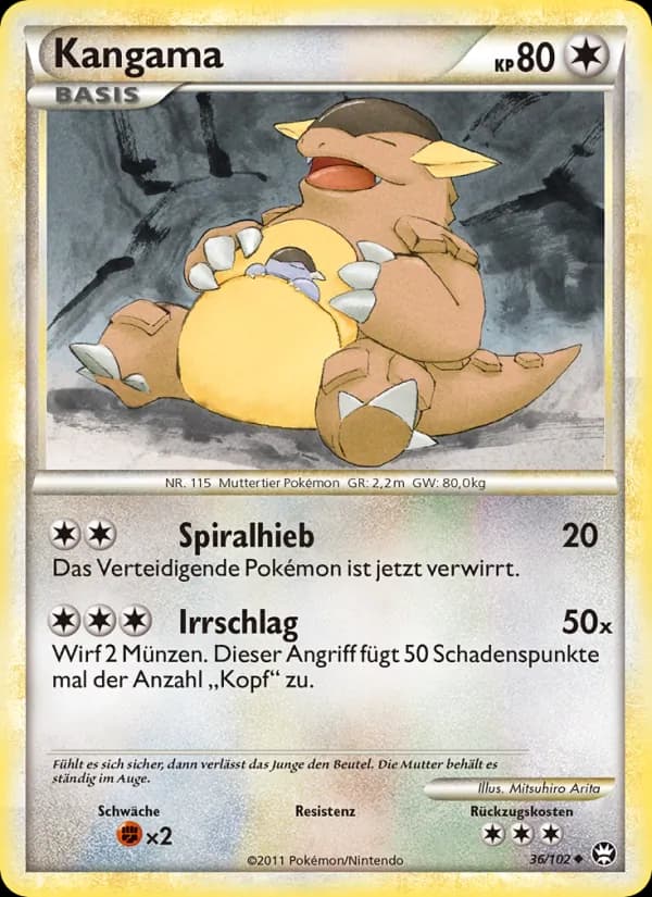 Kangama card in German