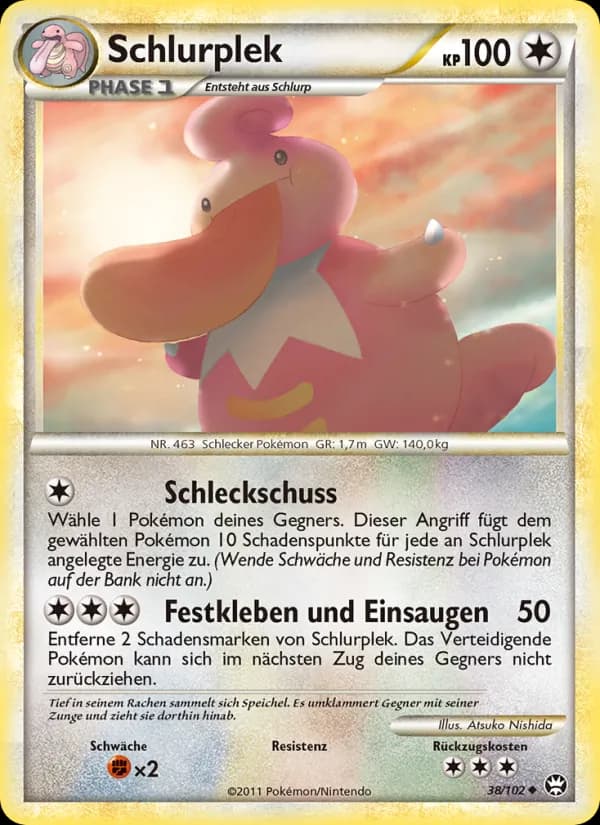 Schlurplek card in German