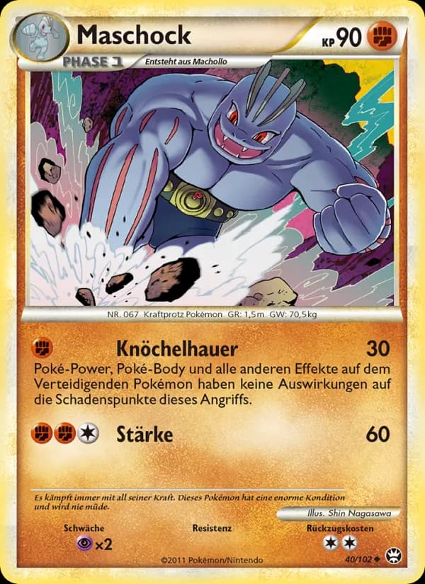Maschock card in German