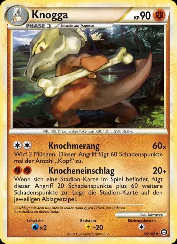 Knogga card in German
