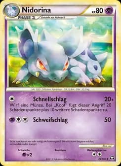 Nidorina card in German