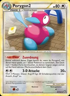 Porygon2 card in German