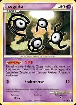 Icognito card in German