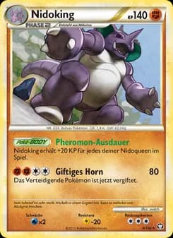 Nidoking card in German