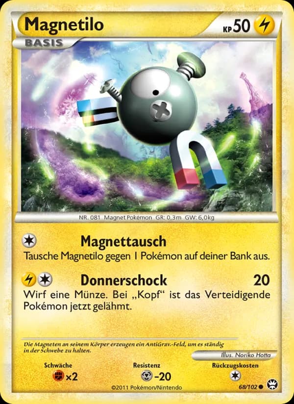 Magnetilo card in German