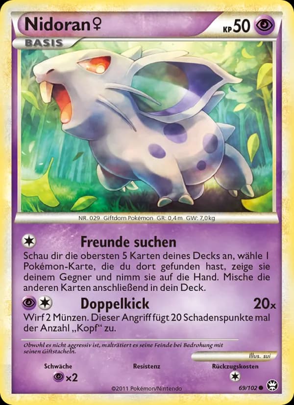 Nidoran w card in German