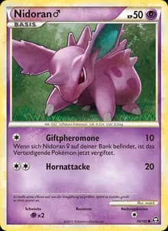 Nidoran m card in German