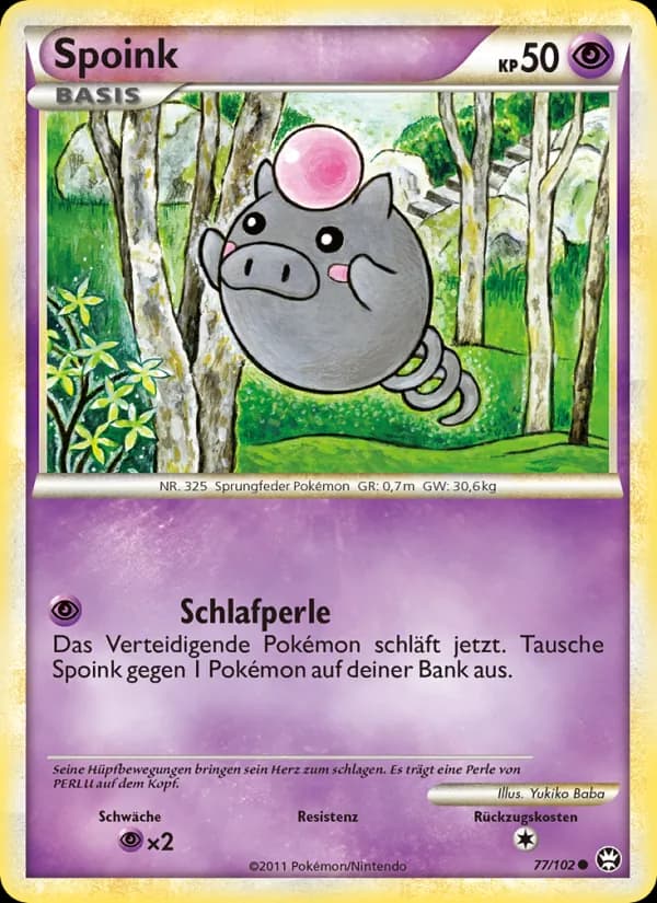 Spoink card in German