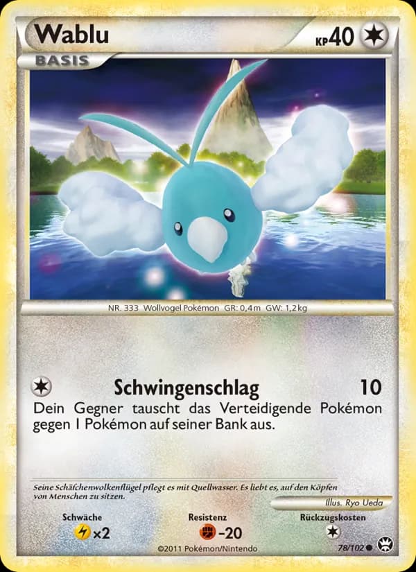 Wablu card in German