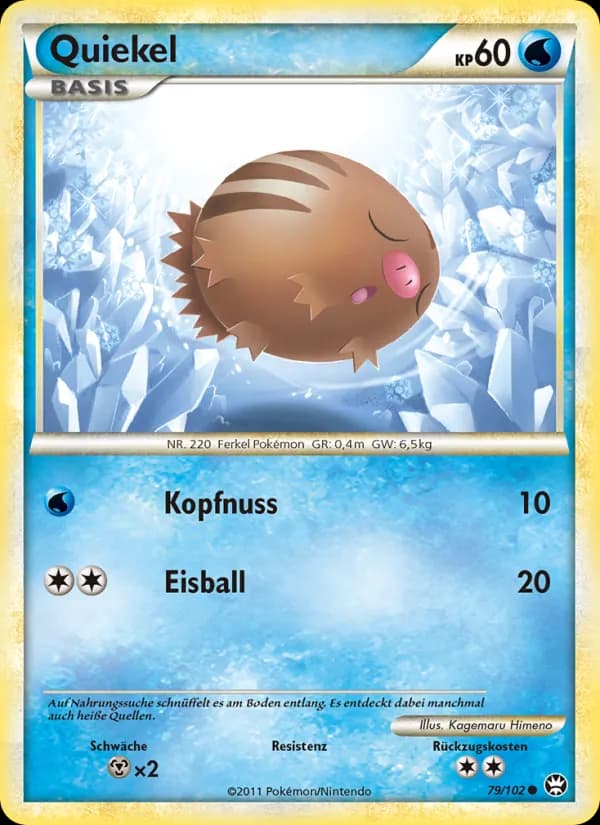 Quiekel card in German