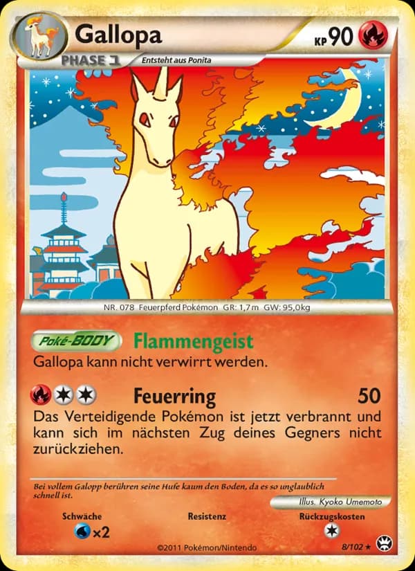 Gallopa card in German