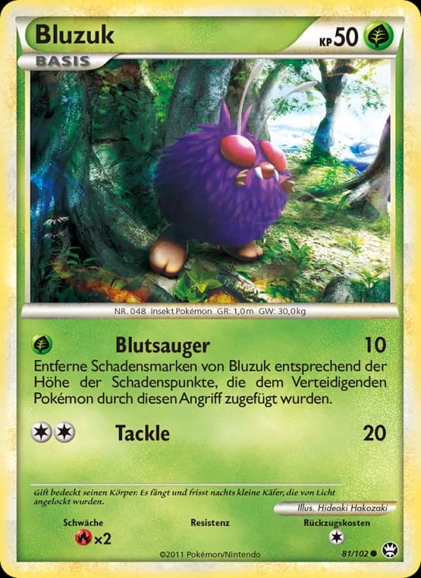 Bluzuk card in German