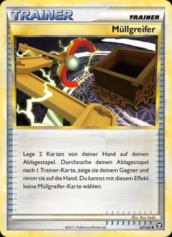 Müllgreifer card in German