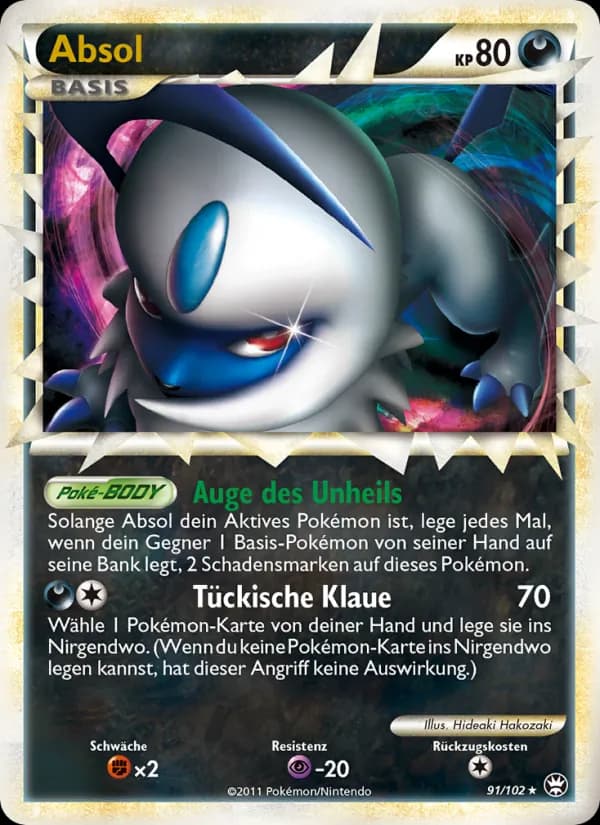 Absol card in German