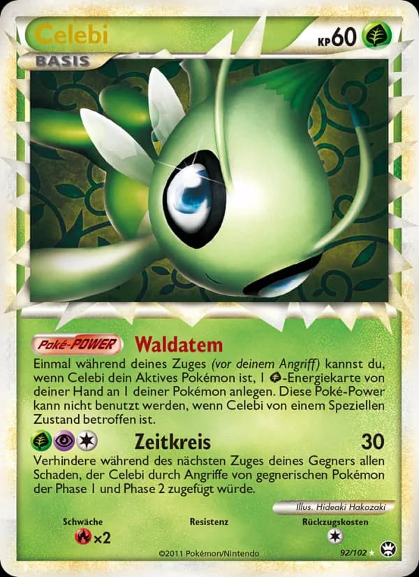 Celebi card in German