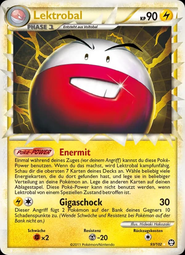 Lektrobal card in German