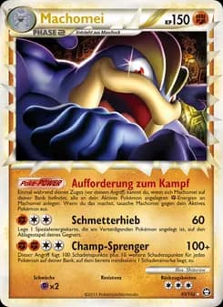 Machomei card in German