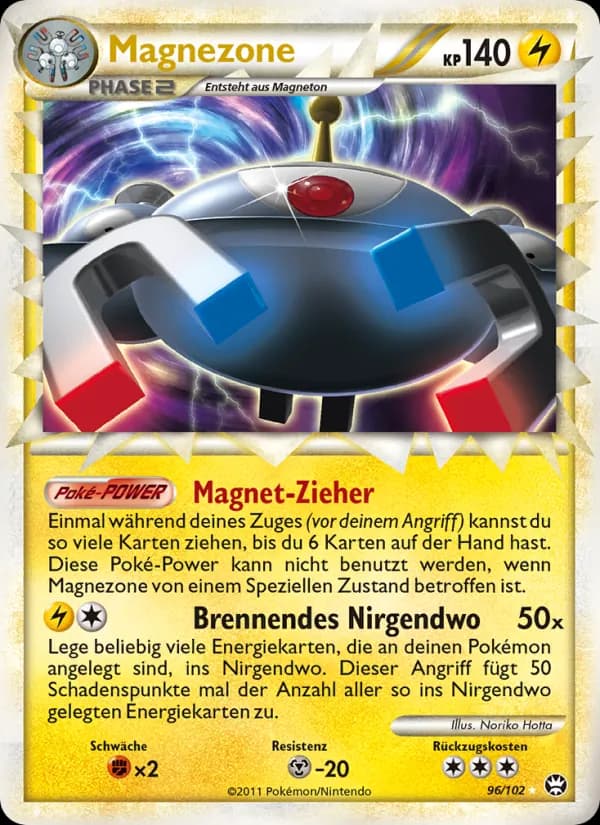 Magnezone card in German