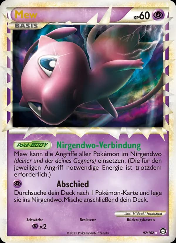 Mew card in German