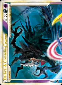 Darkrai & Cresselia LEGENDE card in German