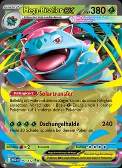 Mega-Bisaflor-ex card in German